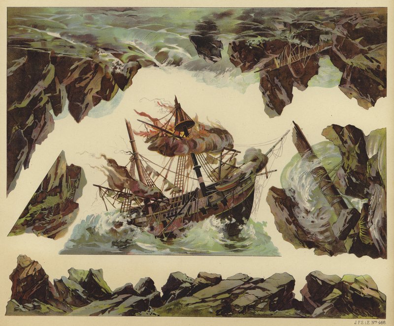 Shipwreck scene by European School