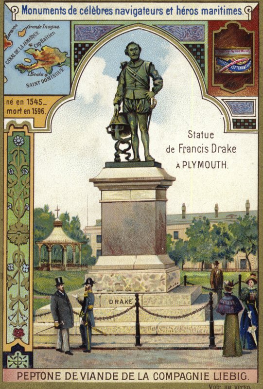 Statue of Sir Francis Drake, Plymouth by European School