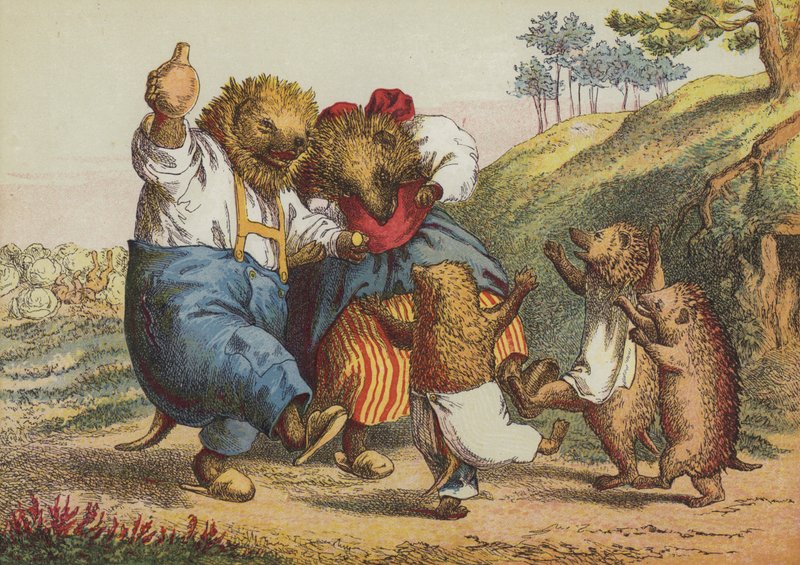 The Hare and the Hedgehog by European School