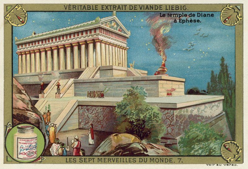 The Temple of Artemis at Ephesus by European School
