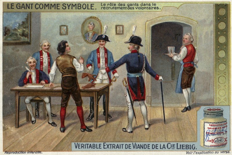 The role of gloves in the recruitment of army volunteers by European School