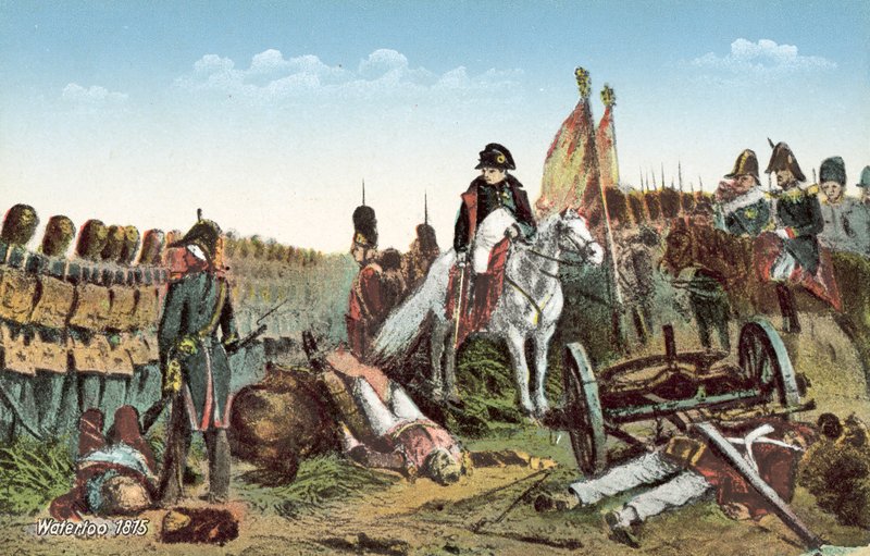 Waterloo 1815, Half battalion at left, Fire! by European School