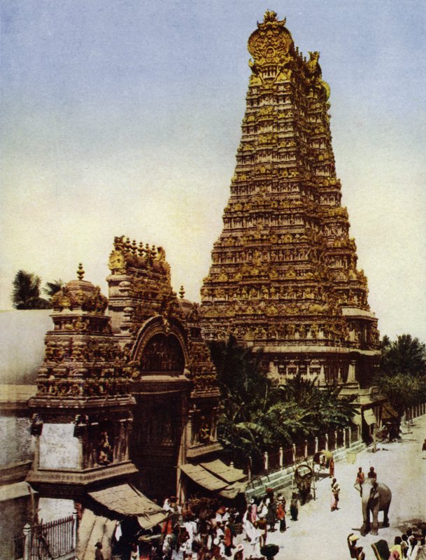 An Indian Temple by European Photographer