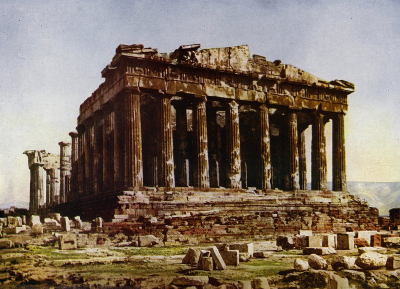 Athens, the Parthenon by European Photographer