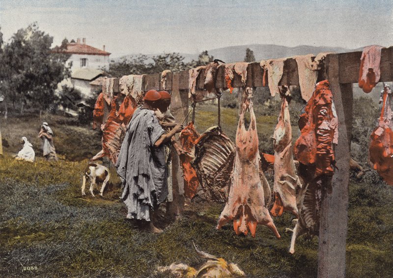 Arab Butchery by European Photographer