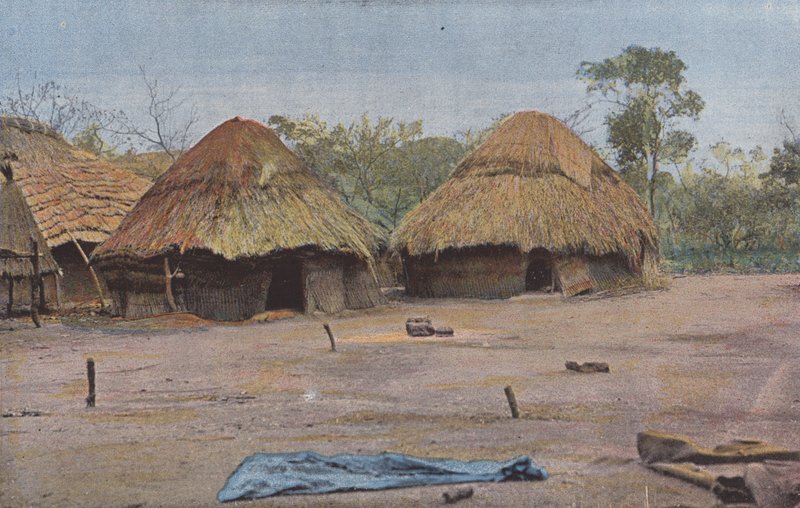 Dahomean House, Northern Region by European Photographer