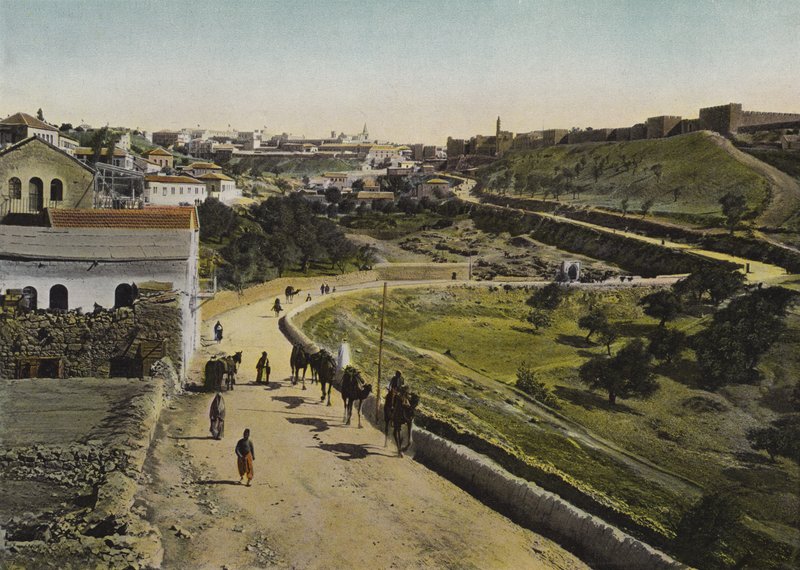 First view of Jerusalem by European Photographer
