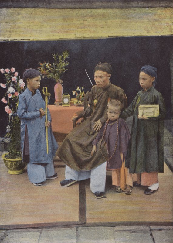 Governor Dao-Tan and His Children by European Photographer