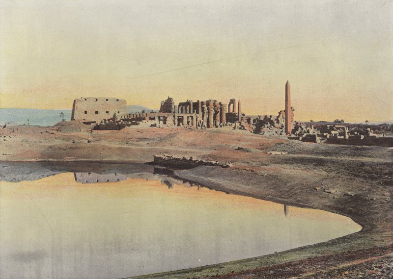 The Sacred Lake of Karnak by European Photographer