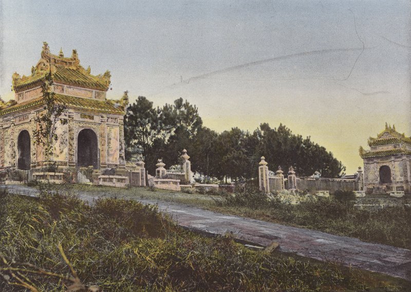 Necropolis of the Father of King Dong-Khanh by European Photographer