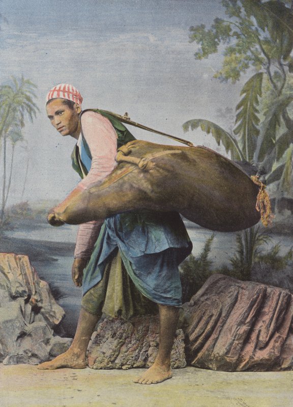 Water Carrier in Cairo by European Photographer