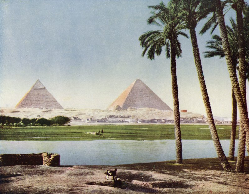 The Pyramids of Giza by European Photographer