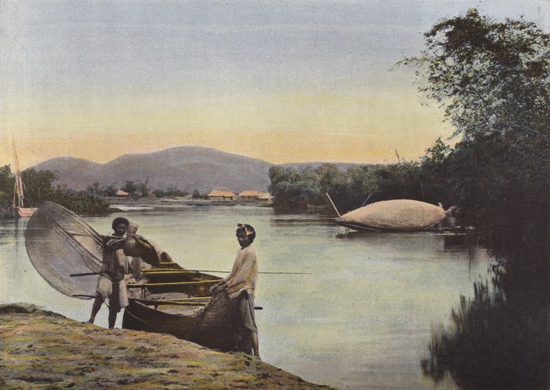 A Ferry at Nam-Dinh by European Photographer