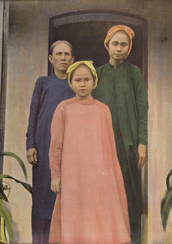 A Mother-in-law and Her Daughters-in-law in Mytho by European Photographer