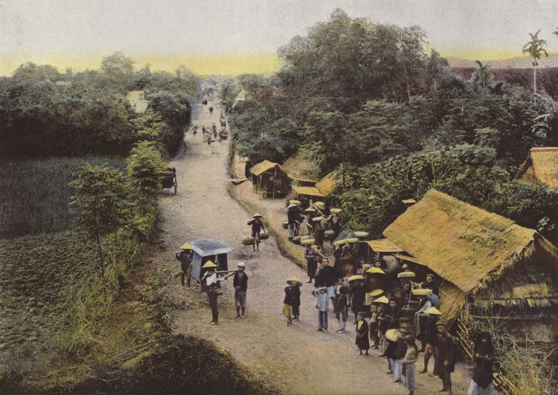 A Road in the Interior, Convoy Stop by European Photographer
