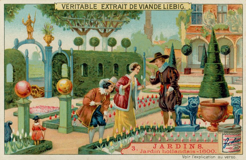 A Dutch Garden of 1600s by European School