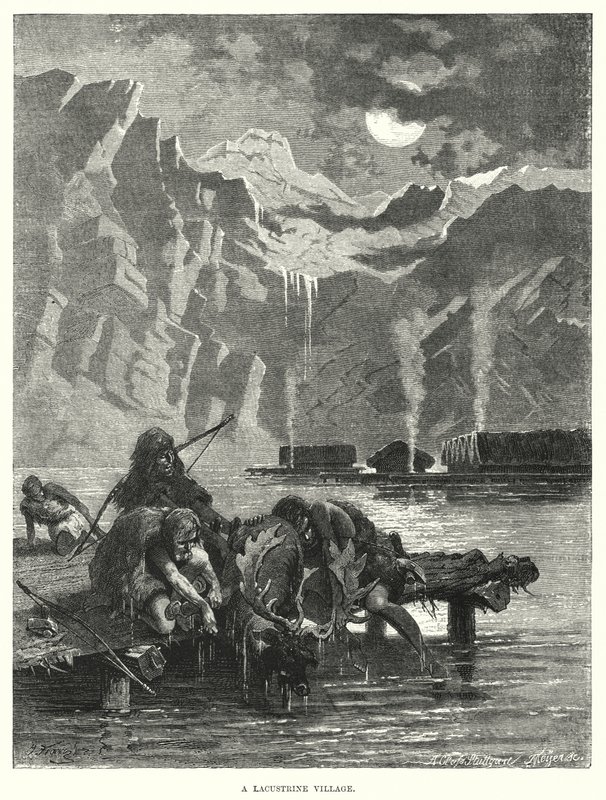 A Lacustrine Village by European School