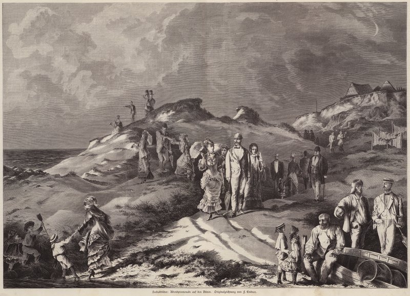 A Promenade Among the Sand Dunes by European School