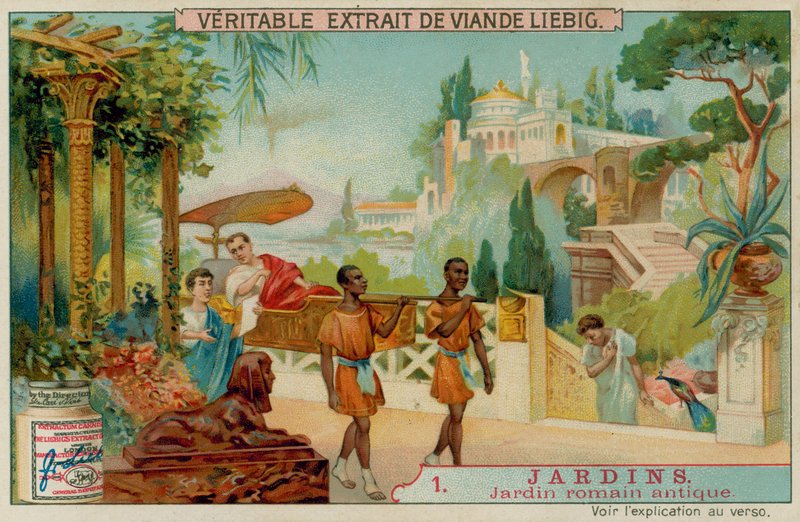 An Ancient Roman Garden by European School