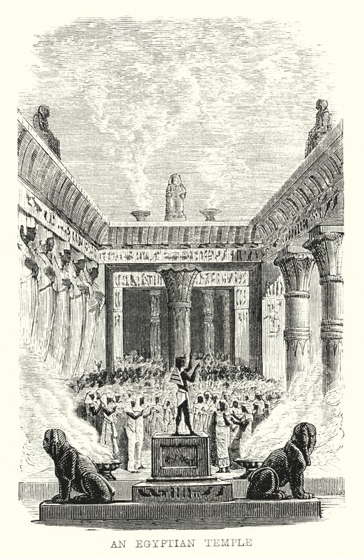 An Egyptian Temple by European School
