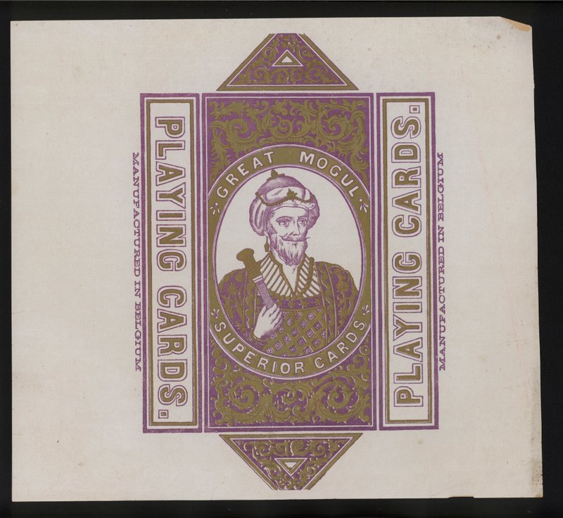 Artwork for playing cards by European School