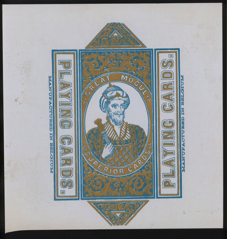 Artwork for playing cards by European School