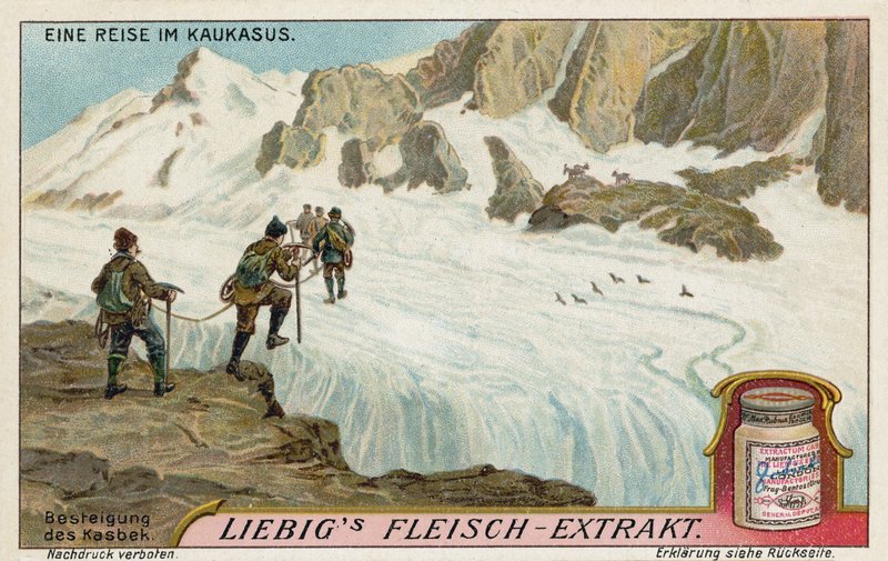 Ascent of Mount Kazbek by European School