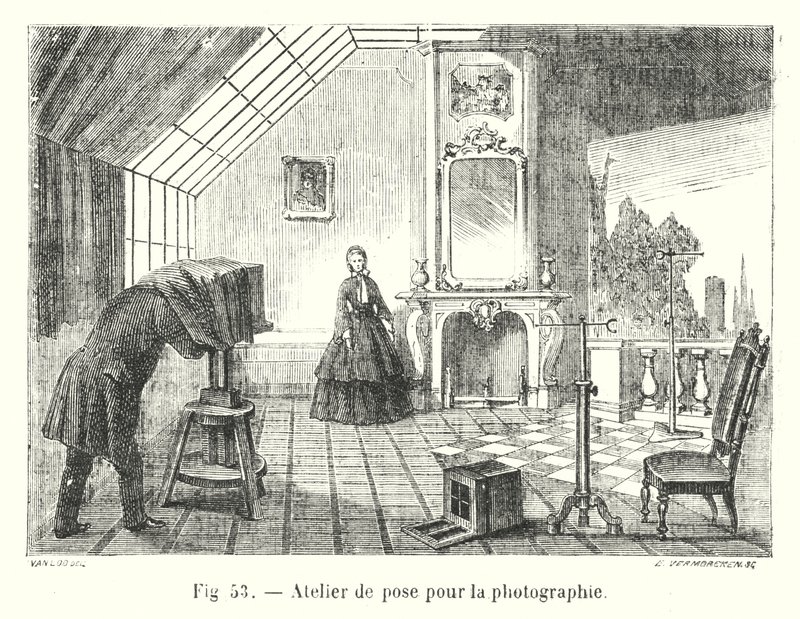Photography Studio (engraving) by European School