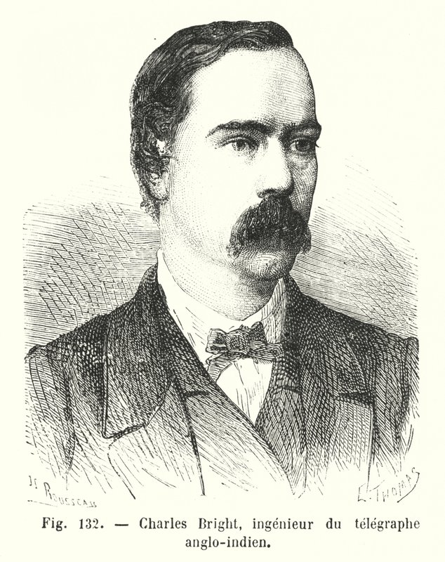 Charles Bright, Engineer of the Anglo-Indian Telegraph by European School