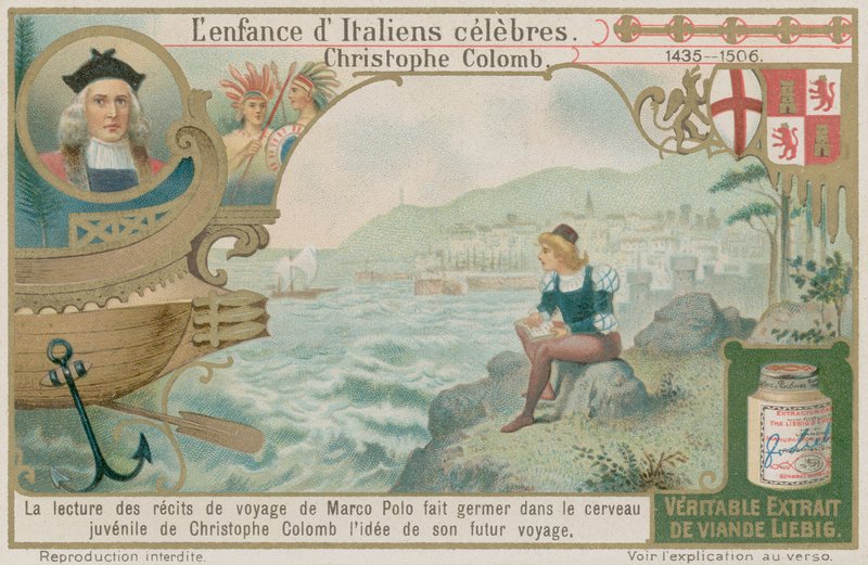 Christopher Columbus Reads About Marco Polo
