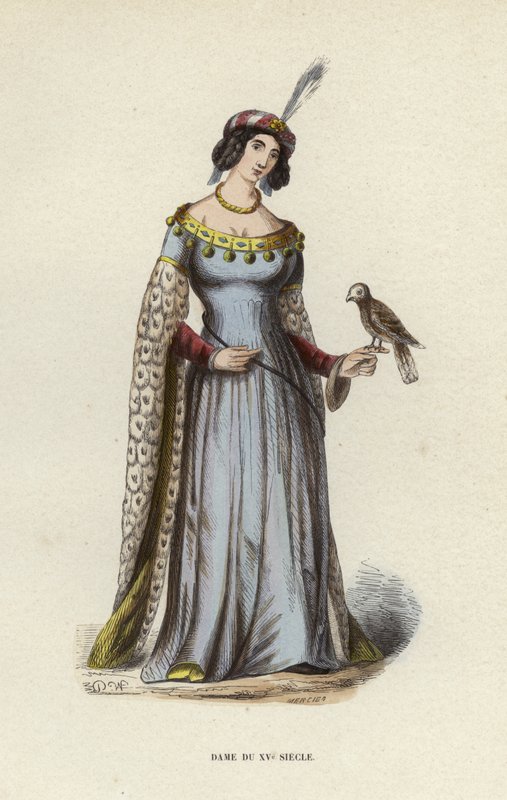 Lady of the 15th Century by European School