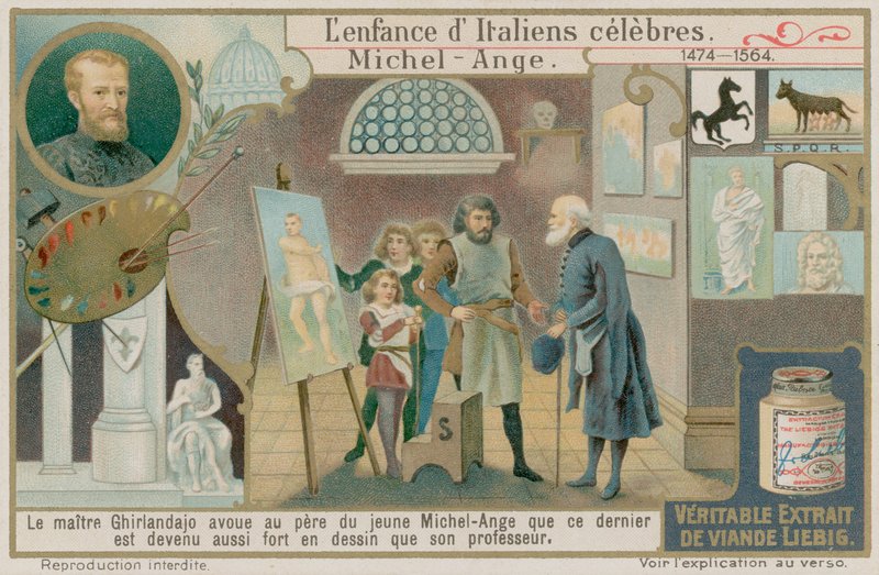 Domenico Ghirlandaio Looks at Michelangelo
