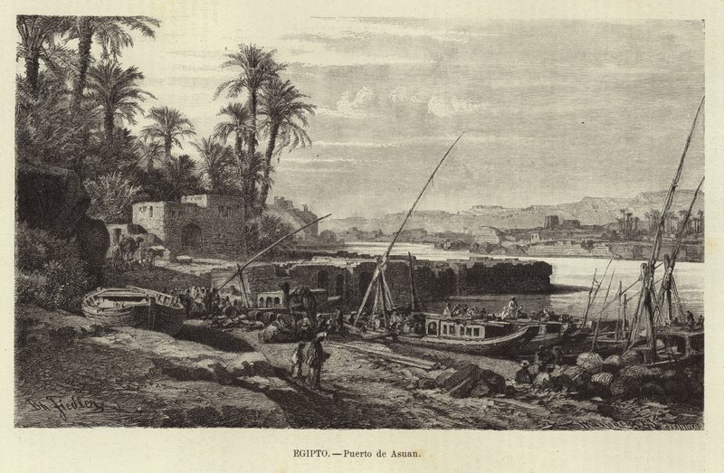 Egypt - Port of Aswan by European School