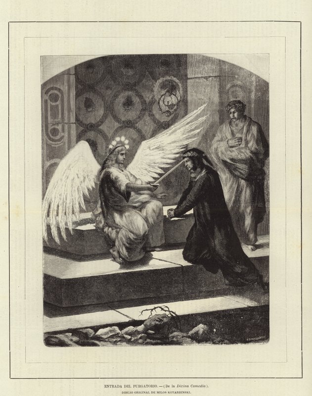 Entrance to Purgatory (The Divine Comedy) by European School