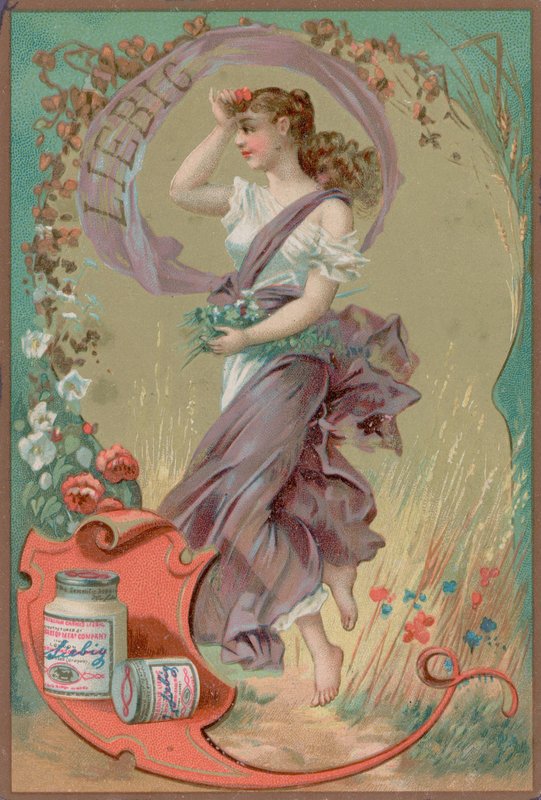 Folk Girl in Purple by European School