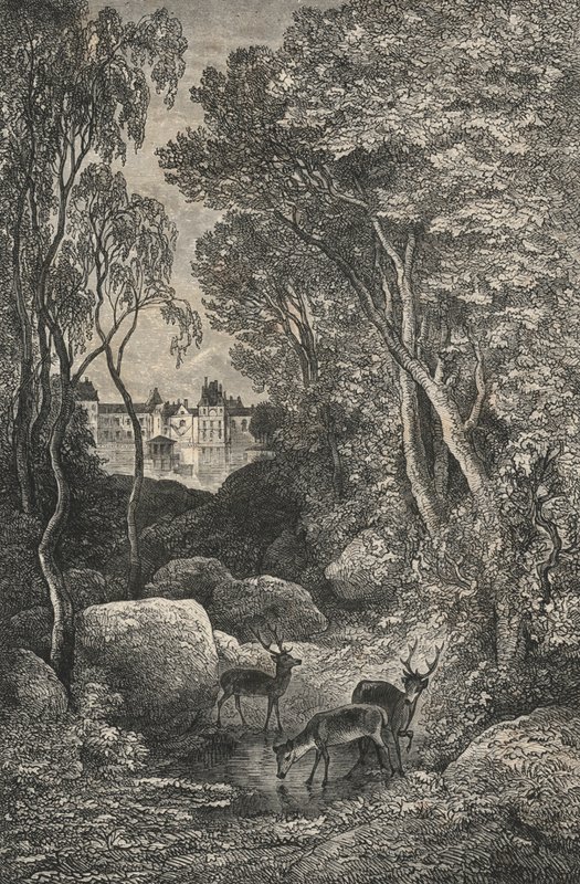 Fontainebleau (engraving) by European School