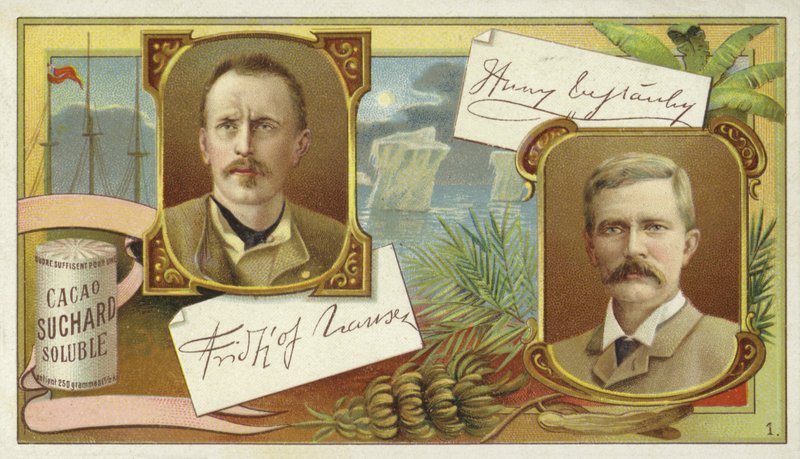 Fridtjof Nansen and Henry Morton Stanley by European School