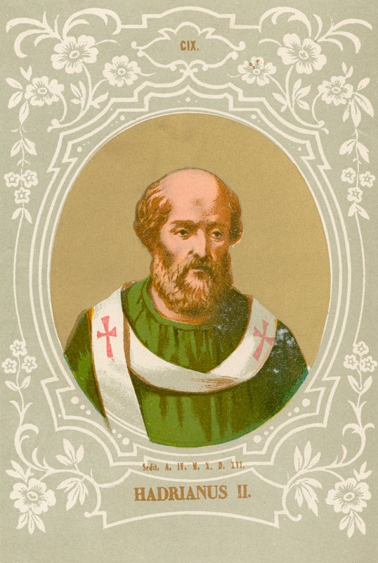 Hadrianus II by European School