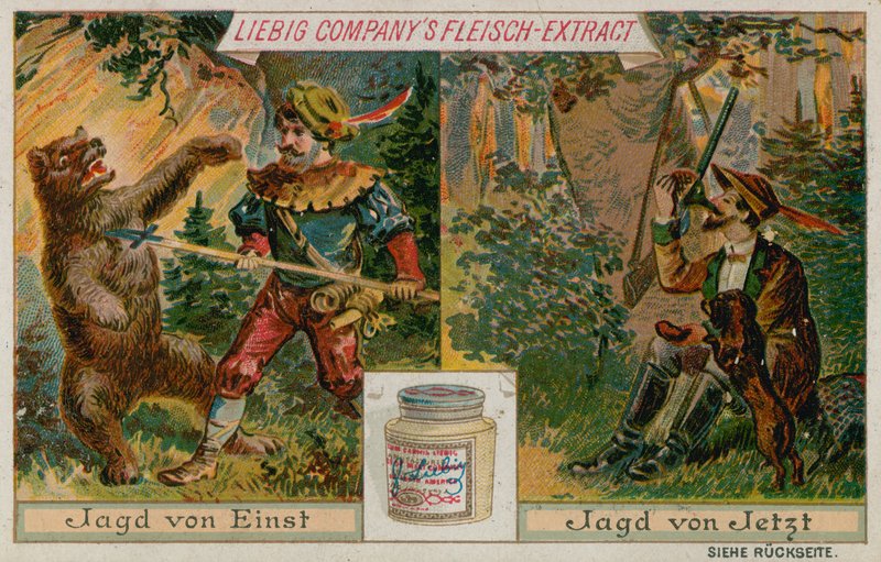 Hunting Then and Now by European School