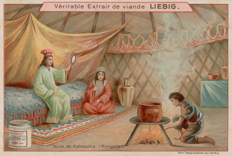 Inside a Tent in Mongolia by European School