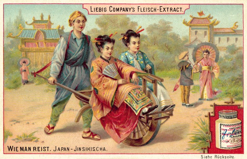 Japanese Rickshaw by European School