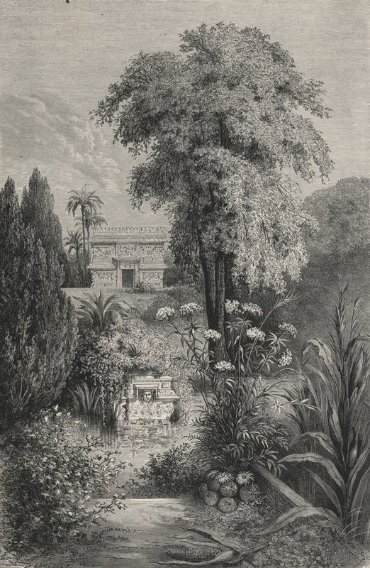 The Paradise of Quetzalcoatl (engraving) by European School