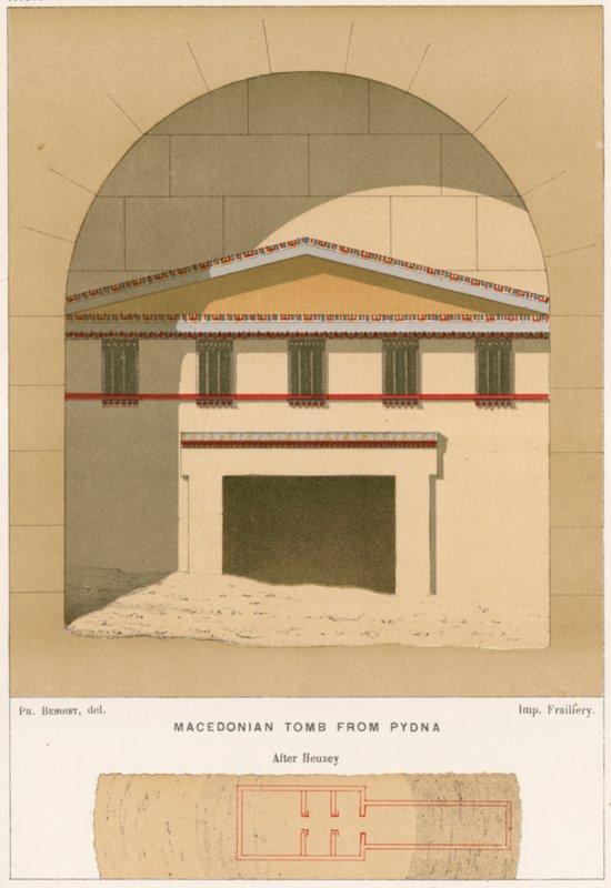 Macedonian tomb from Pydna by European School