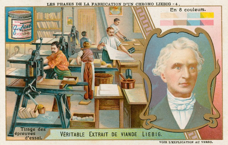 Making a Liebig Chromolithograph by European School