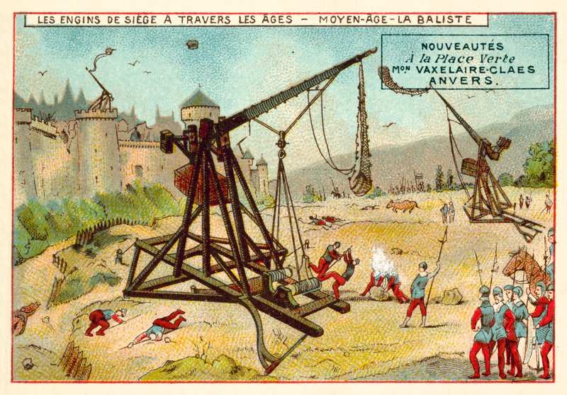 Medieval Trebuchet by European School