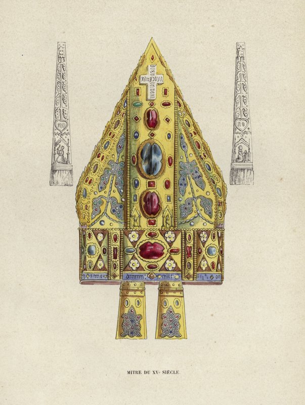 Mitre of the 15th Century by European School