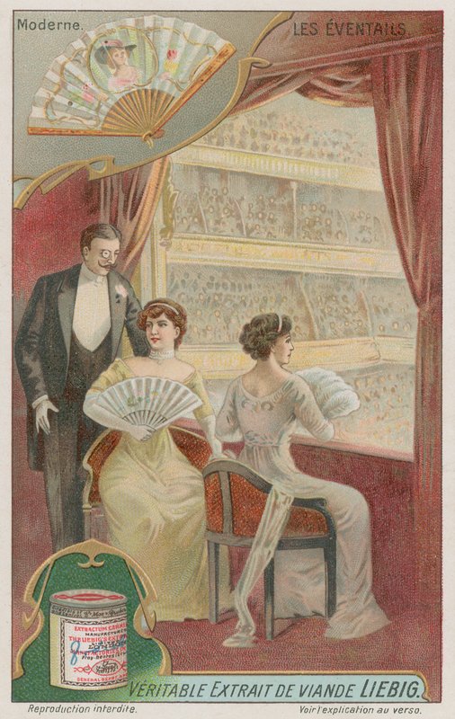 Modern fans (20th century) by European School