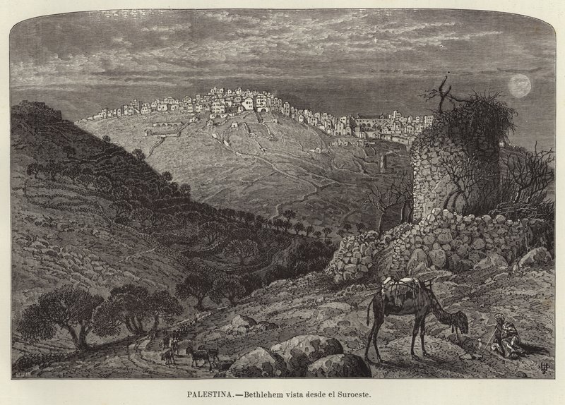 Palestine, Bethlehem Viewed from the Southwest by European School