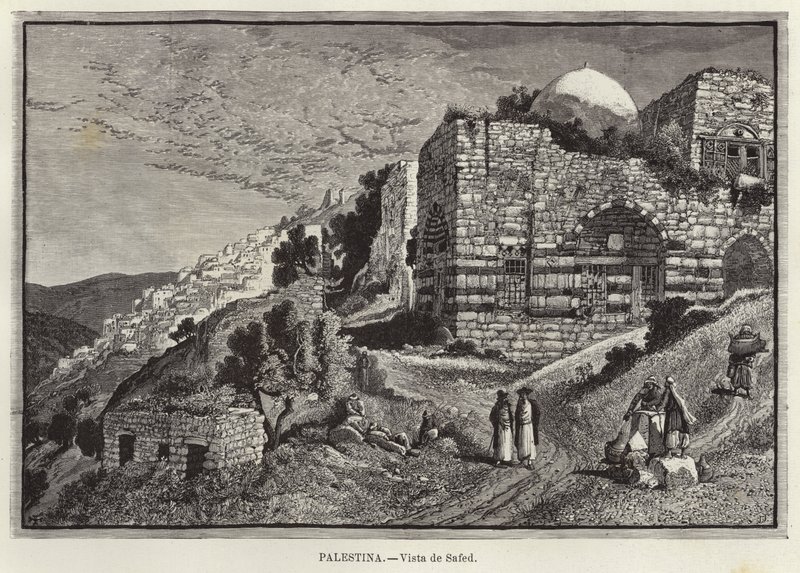 Palestine, View of Safed by European School
