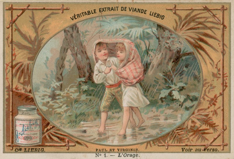 Paul and Virginie as Children by European School